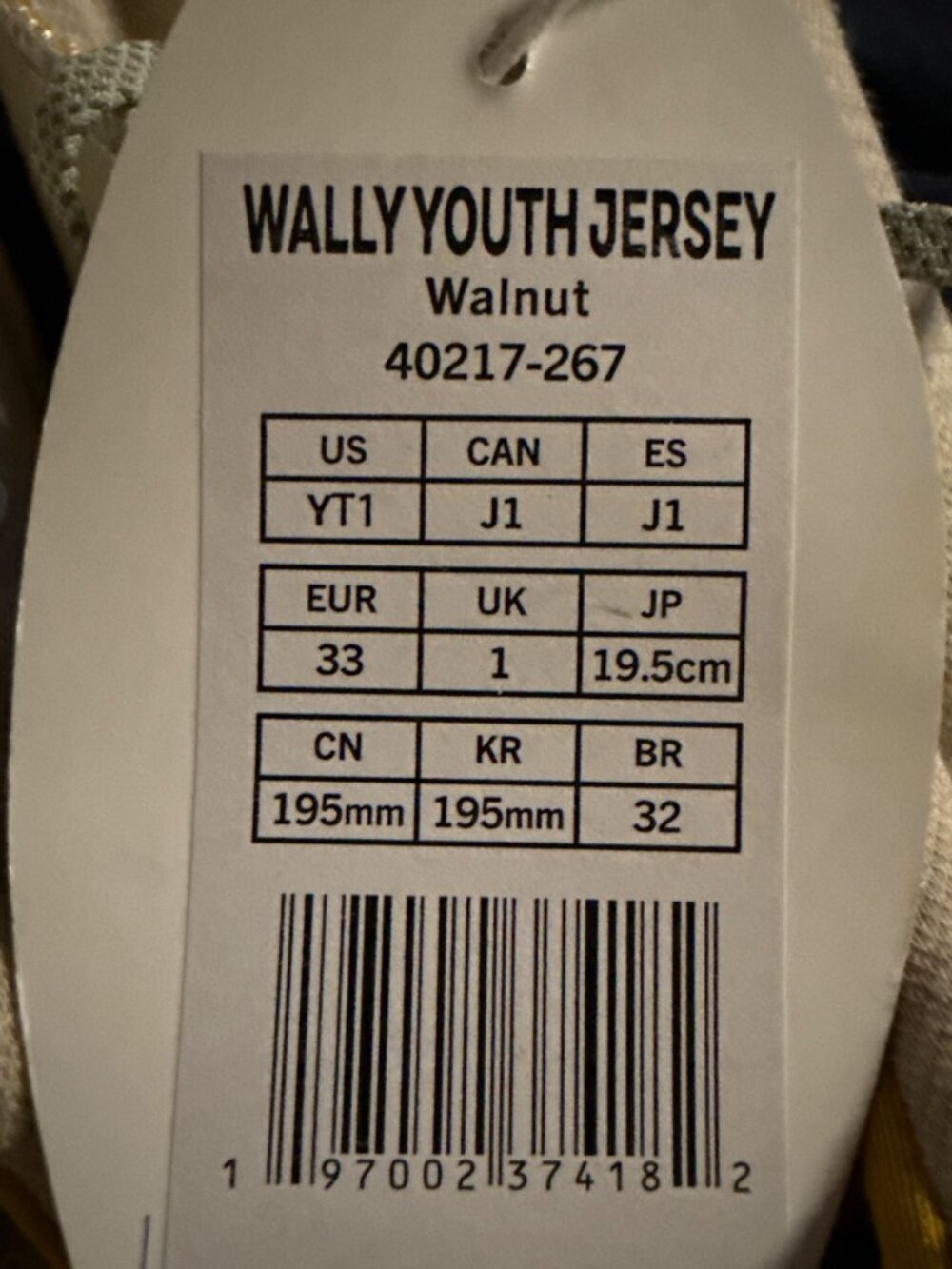 Hey Dude Kids Wally Jersey Shoes Youth YT1 US 33 EUR New with Tag - Picture 4 of 5